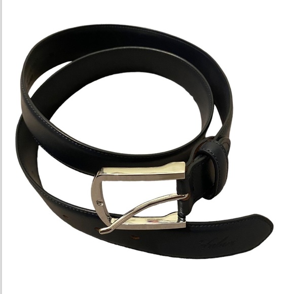 Falari genuine leather blue belt . Size 36. Unisex style . New. No tags - Picture 1 of 9